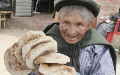 Pão de LAJA, patrimônio da cidade de La Paz na Bolívia