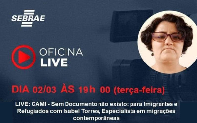 LIVE: CAMI - Sem Documento não existo