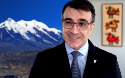 O Illimani e a saltenha, dois símbolos pacenhos que conquistaram o coração do flamante chanceler brasileiro