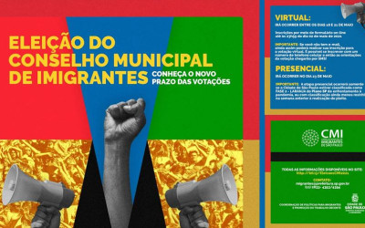 A eleição do Conselho Municipal de Imigrantes foi adiada! 