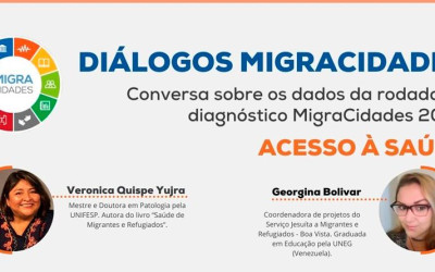 A boliviana Veronica Quispe no Diálogos Migracidades - ACESSO À SAÚDE