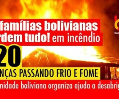 Comunidade boliviana socorre vítimas de incêndio em São Paulo