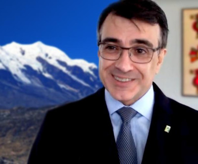 O Illimani e a saltenha, dois símbolos pacenhos que conquistaram o coração do flamante chanceler brasileiro