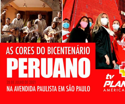 O prédio da FIESP na Av. Paulista vestiu as cores do Peru em São Paulo