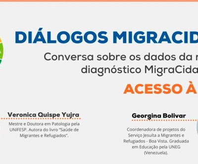 A boliviana Veronica Quispe no Diálogos Migracidades - ACESSO À SAÚDE
