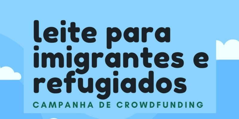 Leite para Imigrantes e Refugiados tem meta de entregar uma lata de leite por família