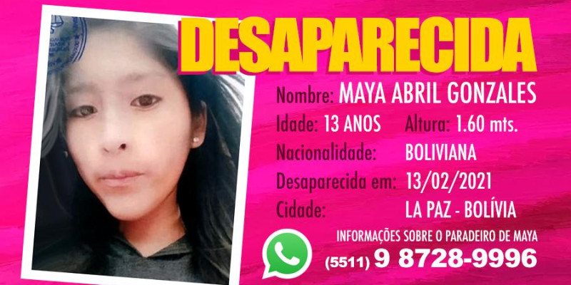 Desaparecida Maya Abril Gonzales