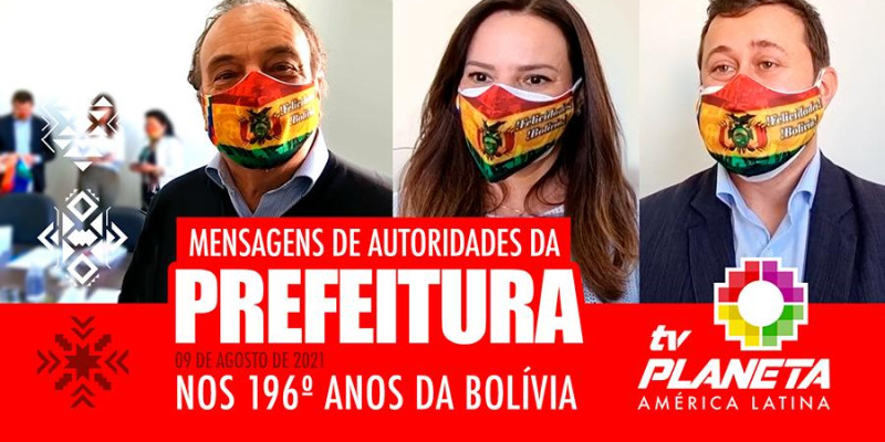 Autoridades da Prefeitura de São Paulo parabenizam a comunidade boliviana pelos 196 anos de independência da Bolívia