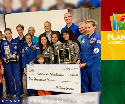 Jovens bolivianas ganham prêmio em evento mundial da NASA