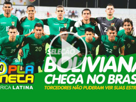 Seleção boliviana chega no Brasil para Copa América 2019 e não atende torcedores em madrugada fria paulistana
