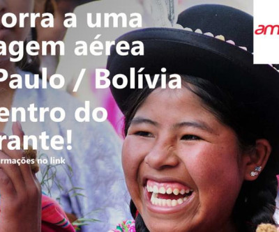 Concorra a 1 passagem aérea gratuita - São Paulo / Bolívia, ida e volta.