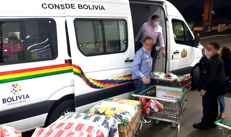 Voluntários bolivianos organizados ante o coronavírus