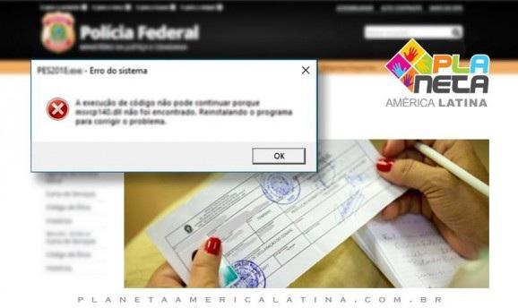 Imigrantes que não conseguem agendar atendimento no site da Policia Federal
