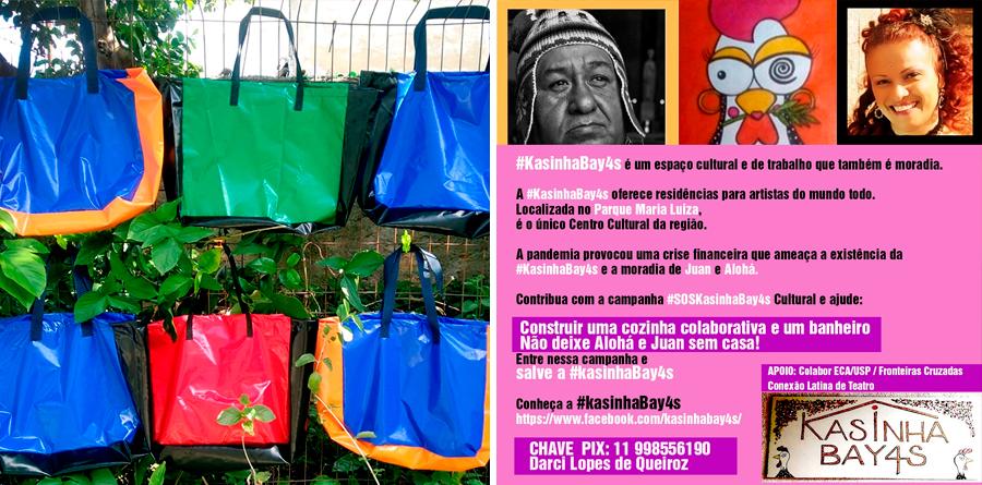 Campanha vende sacolas a preços econômicos em prol do espaço cultural KasinhaBay4s