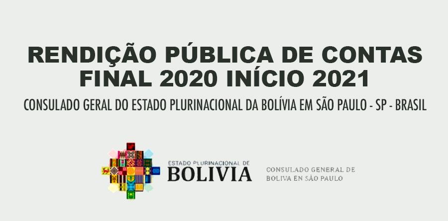 Rendição Pública de Contas - Consulado Geral da Bolívia em SP