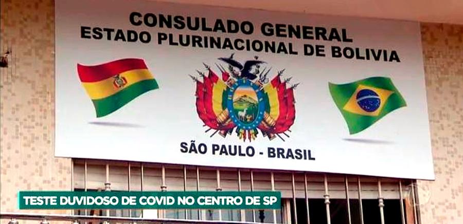 Laboratório clandestino de amigo do cônsul boliviano, realiza testes de covid-19 para estrangeiros que querem sair do Brasil