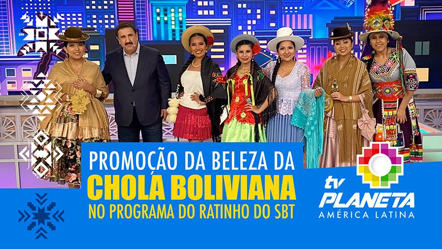 A beleza da chola boliviana foi destaque no palco do Programa do Ratinho no SBT  